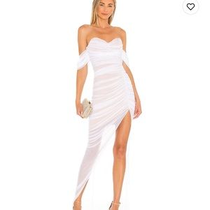Nookie white strapless gown. Size small. NWT NEVER WORN